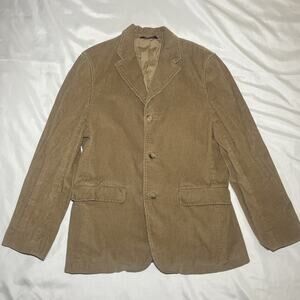 Banana Republic Blazer Men's Size 42R Beige Corduroy Formal Carrier Jacket